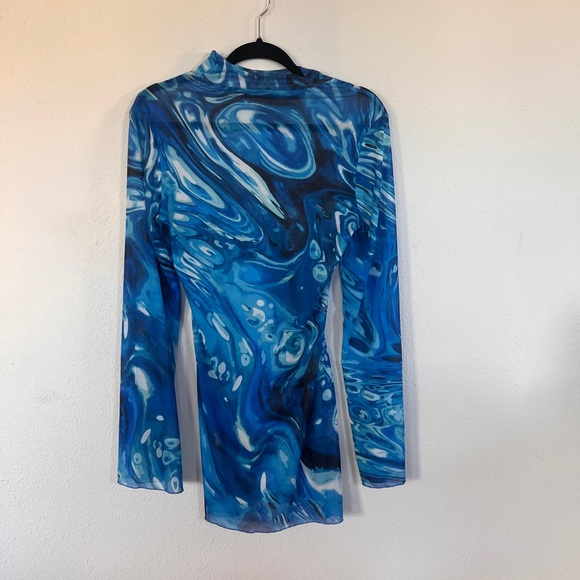 Dakota abstract mini mesh dress - Picture 3 of 4